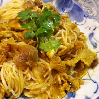 簡単うまい早い、イエローカレー素麺